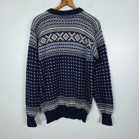 Dale of Norway Wool Cardigan Birdseye Fair Isle Nordic Sweater Women's Size 42 - Picture 2 of 6